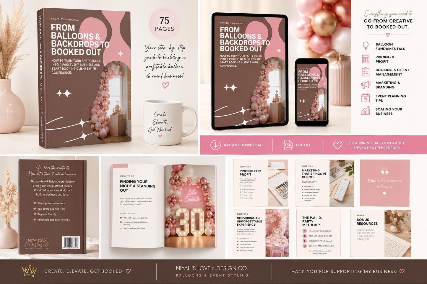 Balloon Business Ebook | Event Decor Guide (Digital Download)