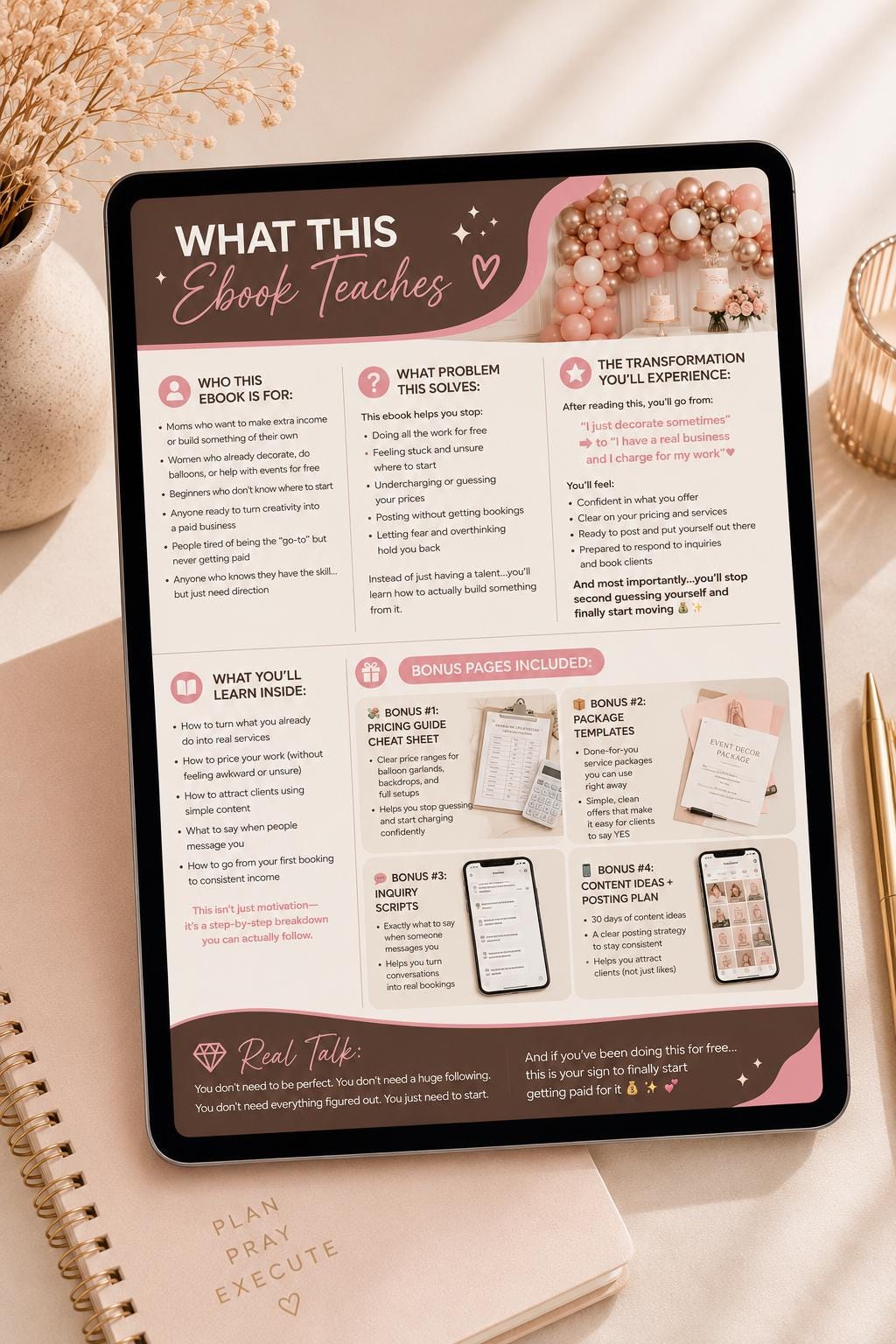 Balloon Business Ebook | Event Decor Guide (Digital Download)