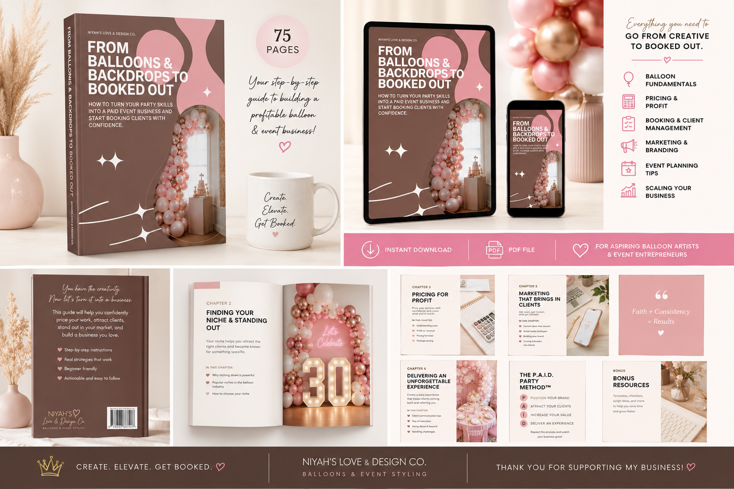 From Balloons & Backdrops to Booked Out